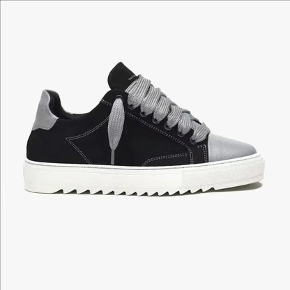 Baskets en toile peinte de style britannique, marque de luxe, pour hommes et femmes, motif à pois, chaussures de sport tendance pour tous les jours.