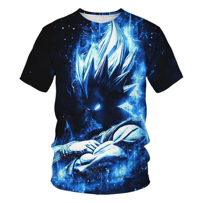 Camisetas para hombre Dragon Ball Z, camiseta para niños, ropa infantil de verano, manga corta, camiseta con dibujo animado para niños, tops, camiseta para bebé niño