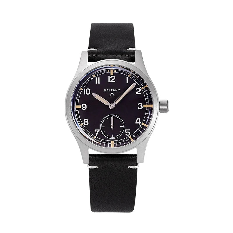 Baltany Dirty Dozen Watch Men's S2019 Military Vintage Wristwatch Small Seconds Hand VD78 Quartz Luminous 100M Waterproof Field Watch