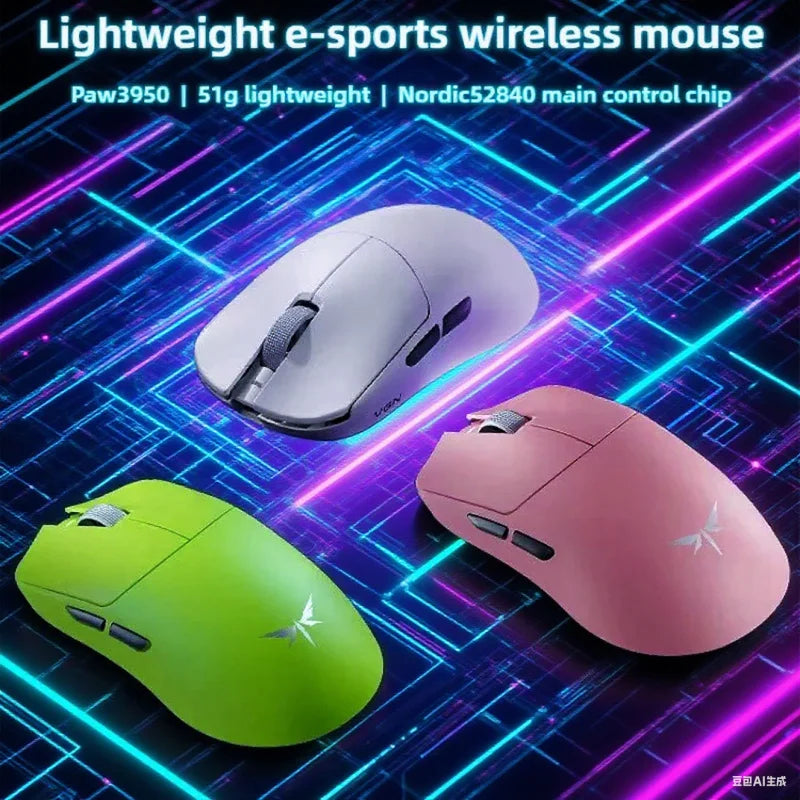 Mouse gaming esports VGN Dragonfly F2 ProMax/Ultra 42000DPI 0.125ms per CS:GO, latenza cablata/wireless Dual 8K, 3 modalità, PAW3395/3950