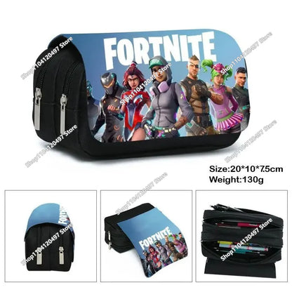 Estuche escolar Fortnite Victory Royale para niños y niñas, estuche para lápices de gran capacidad con Peely, Llama y héroes, caja para bolígrafos infantil, bolsa para niños y adolescentes