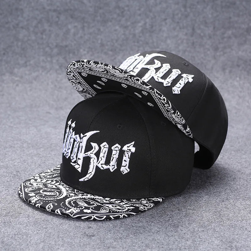 Herren-Baseballkappe mit Buchstabenstickerei, „Tide“, universell kombinierbar, flache Krempe; Damen-Sommer-Hip-Hop-Kappe, Outdoor-Sonnenkappe, verstellbare Schirmkappe