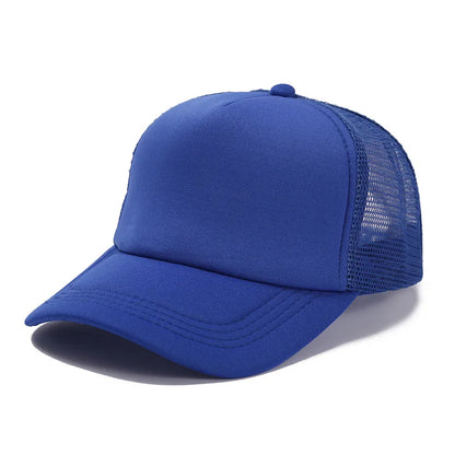 Customized Logo Mesh Baseball Caps Men Women 5 Panel Cheaper Trucker Hats Sports Team Snapback Caps Summer Sun Dad Hat Gorras