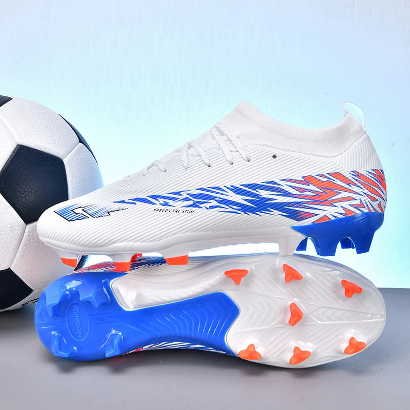 Nouvelles chaussures de football professionnelles pour hommes, chaussures de football antidérapantes, unisexes, respirantes, chaussures de futsal, nouvelles chaussures à crampons, livraison directe, ultralégères