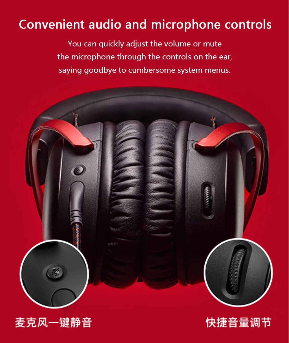 Cuffie da gaming cablate HyperX Cloud III con audio spaziale DTS X, driver da 53mm, microfono con cancellazione del rumore – Cuffie da gaming USB e 3.5mm per PC, PS5, Xbox, Switch