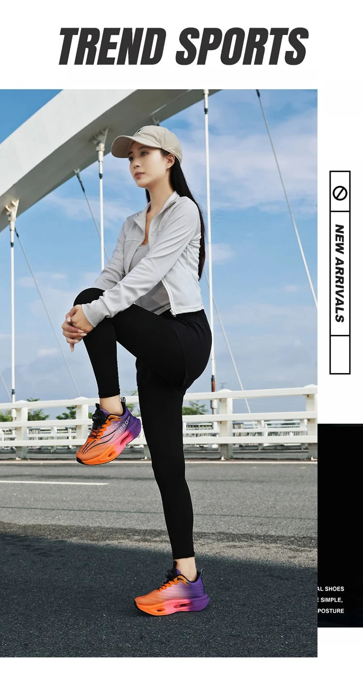 Zapatillas de running para hombre y mujer, transpirables, deportivas de competición, con amortiguación de carbono, ligeras, para jogging y entrenamiento masculino