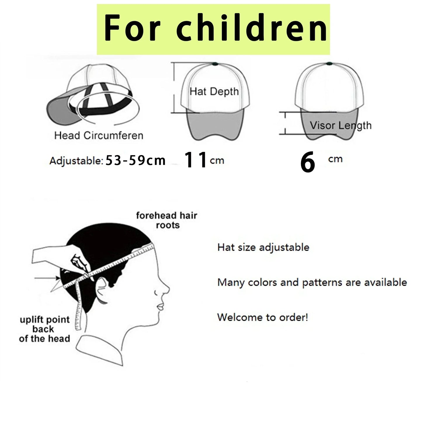 Sprunkis Unisex Baseball Cap Adjustable Summer Parent-child Sunhat Mesh Breathable Outdoor Sport Boy Hip Hop Peaked Hat Gift