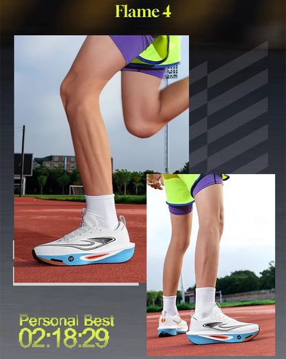 Carbon Plate Sports Running Shoes Marathon Men Breathable Lightweight Women's Comfortable Athletic Non-Slip Chunta Sneakers