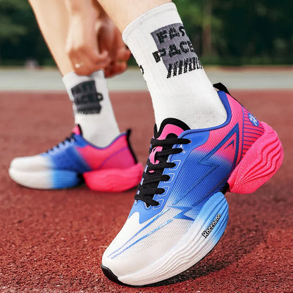 Zapatillas deportivas de alto rebote para pareja, profesionales para maratón, cómodas para jogging, con amortiguación, antideslizantes y para carreras