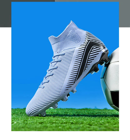 Nouvelles chaussures de football professionnelles pour hommes, chaussures de football antidérapantes, unisexes, respirantes, chaussures de futsal, nouvelles chaussures à crampons, livraison directe, ultralégères