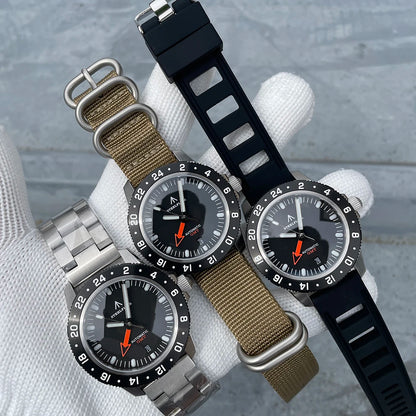 STEELFLIER Official SF793 Luxury GMT Mechanical Wristwatch Steel Bezel NH34 Movement Super Luminous 20Bar Waterproof Dive Watch