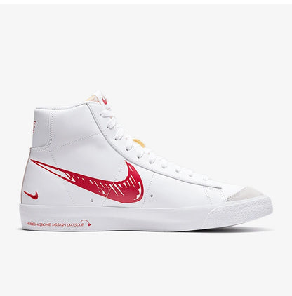 Nike autênticos BLAZER MID VNTG 77 SL Trail Blazer manuscript ténis de skate para homem CW7580-100