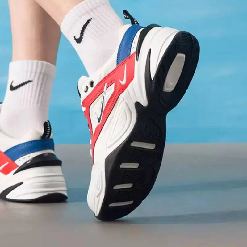 Scarpe da uomo Nike M2K Tekno Retro Chunky Dad in pelle stratificata e materiale sintetico, sneakers casual alla moda per il tempo libero AV4789-100