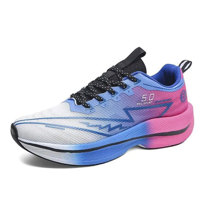 Brand Men's Carbon Plate Running Shoes, Soft Cushion, Shock Absorbing Sports Shoes, Unisex Sneakers, Light Anti-Slip Training Shoes