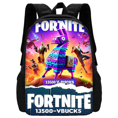 Mochilas Infantis Classic Game FortniteS para Rapazes e Raparigas, Presente de Aniversário para Estudantes, Mochilas Escolares Unissexo para Criança, Mochila de Campismo Durável
