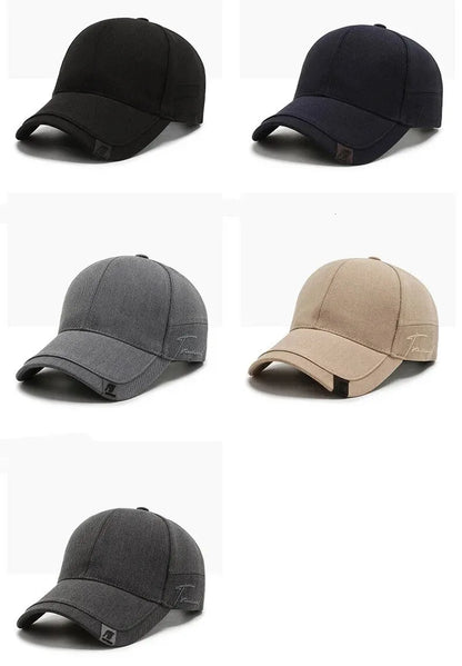 Hat Men's Tide Sunshade Cap Korean Men's Sun Hat Black Ins Tide Simple Casual And Versatile Baseball Cap