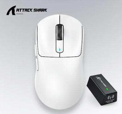 ATTACK SHARK X3 Three-mode Mouse 1K Hz, X3Pro Bluetooth Wireless Mouse 4K Hz Lightweight, PAW3395, 650IPS Mobile Speed