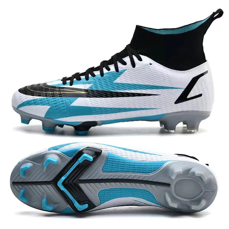 2025 New Long Nail Large Size Football Shoes Teenager Ankle Anti-slip Training Latest Sneakers FG/TF Soccer Shoes
