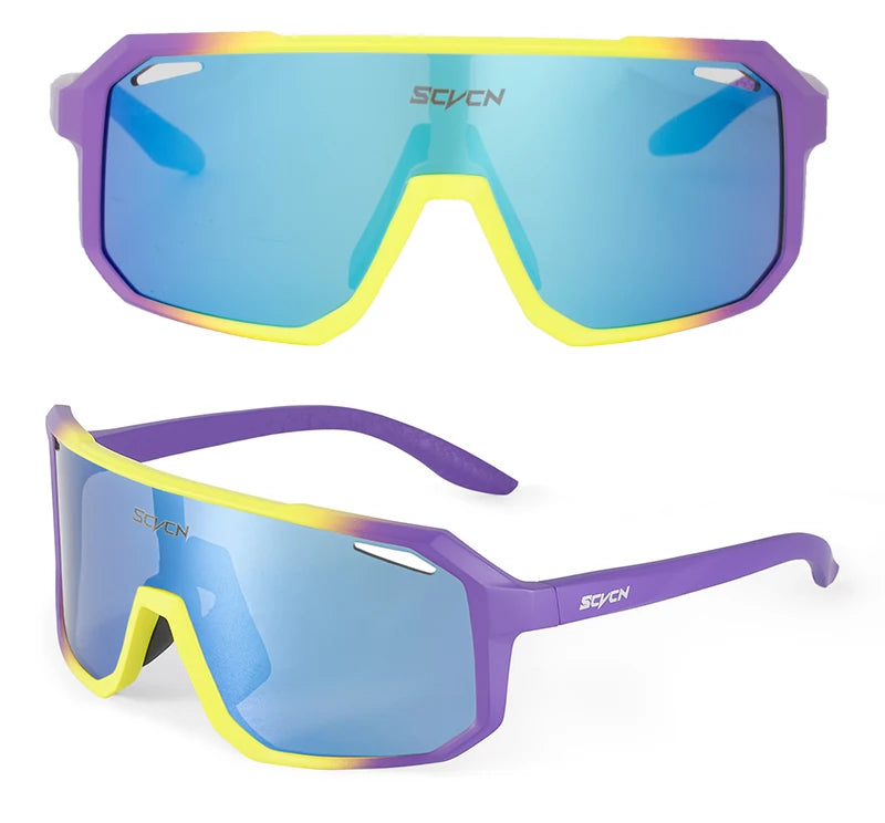 SCVCN New Outdoor Cycling Glasses Bike Sunglasses Men UV400 Eyewear Sports MTB Goggles Bicycle Women Riding Hiking Sunglasses