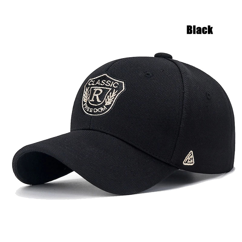 Fashion Mens Womens Pineapple Cloth 'CLASSIC' Letter Element Gold Thread Embroidered Baseball Cap Unisex Casual Sport VisorHat