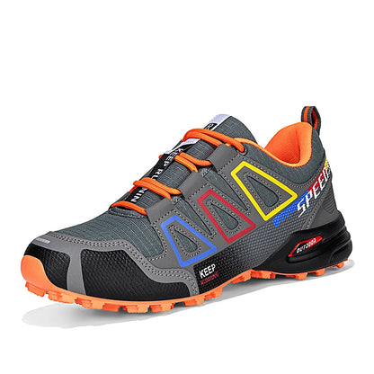 Unisex Outdoor Hiking Shoes Lace-Up Non-Slip Lightweight Men Tactical Training Sports Shoes Women Lockless Casual Cycling Shoes