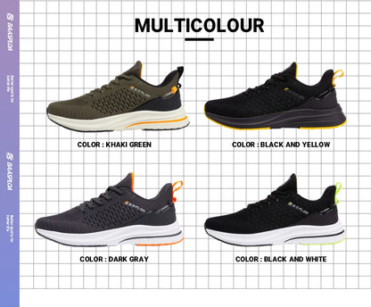 Baasploa Scarpe da running uomo nuove in mesh traspirante, sneakers sportive taglie forti 41-48, scarpe casual classiche da uomo antiscivolo per outdoor, comfort elevate