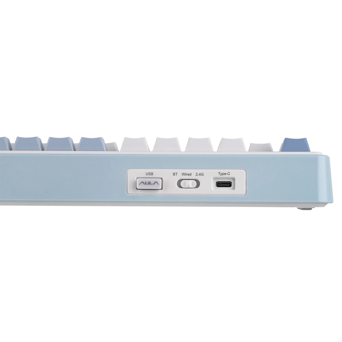 EPOMAKER AULA F75 ISO-ES 75% Spanische QWERTY Hot-Swap, Gasket-Mounted, kabelgebundene/Bluetooth/2.4GHz kabellose mechanische Gaming-Tastatur mit RGB-Hintergrundbeleuchtung
