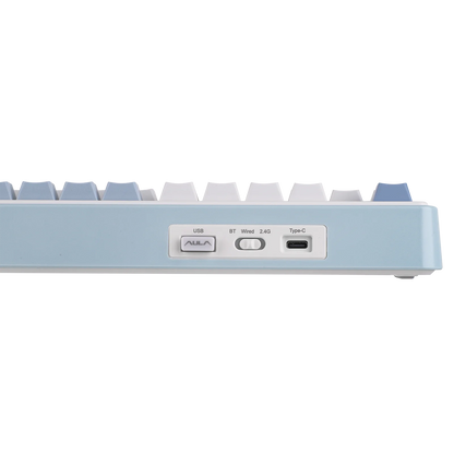 EPOMAKER AULA F75 ISO-ES 75% Spanische QWERTY Hot-Swap, Gasket-Mounted, kabelgebundene/Bluetooth/2.4GHz kabellose mechanische Gaming-Tastatur mit RGB-Hintergrundbeleuchtung
