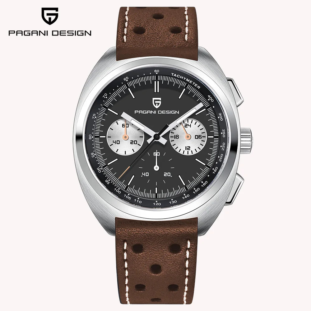 Pagani Design 2026 Fashion Men's Quartz Watch Top Brand Luxury Sapphire VK63 Men's Chronograph All-Steel Diving Relógios Masculino