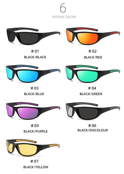 Brand Luxury Designer New Fashion Polarized Sunglasses For Men Outdoor Cycling Sun Glasses Driving Riding Sports Eyewear 6123