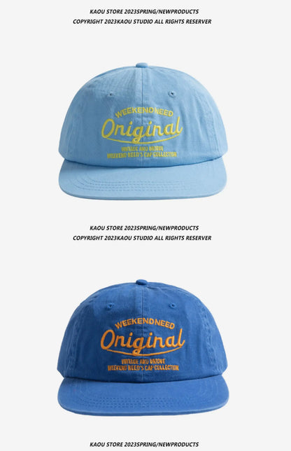 Baseball Cap Spring and Autumn Soft Top Embroidery Men and Women All-Matching Street Tide Brand Peaked Cap Wide Brim Sunshade