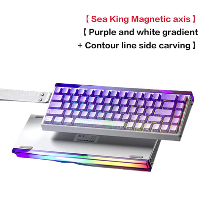 AULA HERO 68 HE Gaming-Mechanische Tastatur Magnetische Achse RT Kabelgebunden RGB-Beleuchtung 8K Polling-Rate Seitenbeschriftung