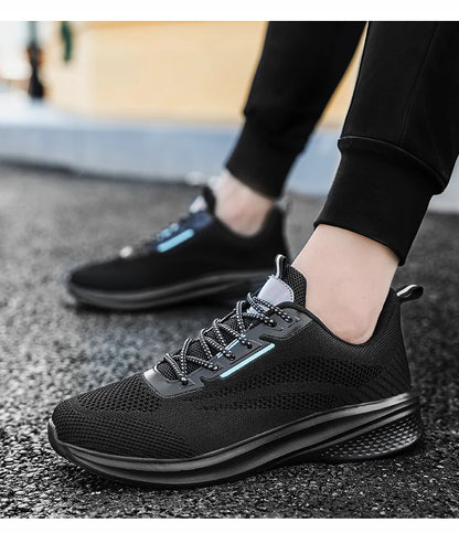 Leather Men's Sneakers Trendy Casual Italian Breathable Leisure Male Sneakers Non-Slip Footwear Men Vulcanized Shoes