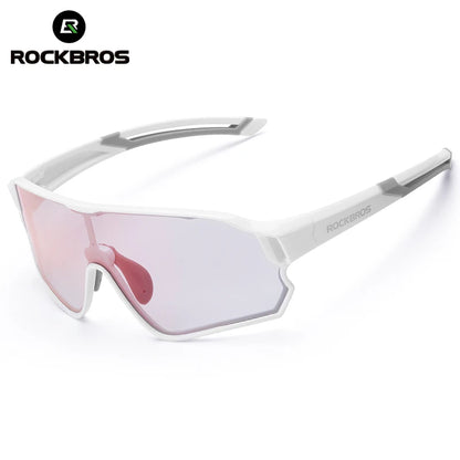 ROCKBROS Kids Polarized Photochromic Cycling Glasses UV400 Protection Outdoor Sports Sunglasses Child MTB Bicycle Eyewear