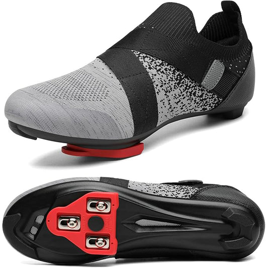 Unisex Cycling Shoes Compatible with Peloton/SPD Indoor Road Riding Bike Shoes with Delta Cleats Included for Men and Women
