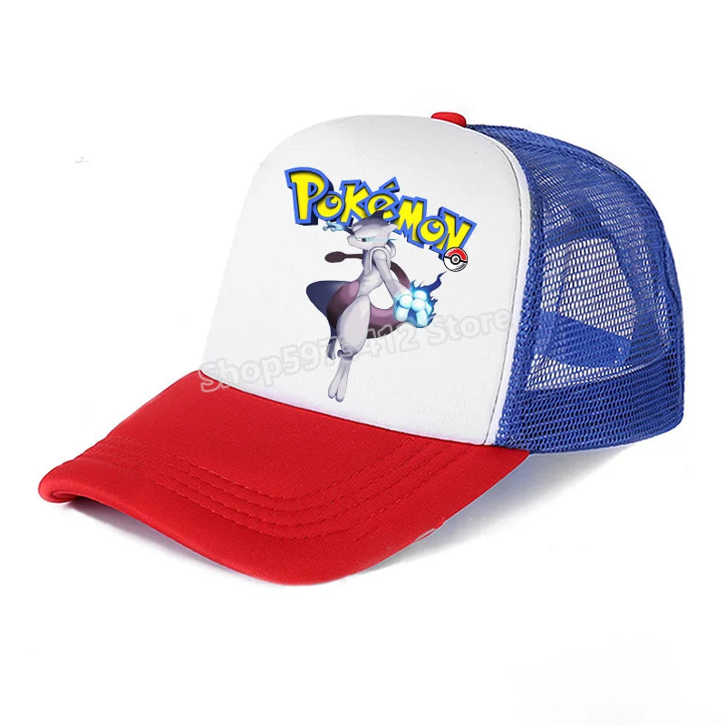 Pokemons Baseball Cap Pikachu Charizard Gengar cartoon Peaked Hat Kid Adult Summer Outdoor Sport Hat Boy Casual Fashion Cap Gift