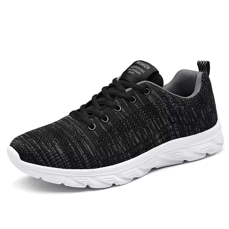 Zapatillas deportivas para hombre para correr y hacer jogging, sneakers casuales de exterior con cordones, malla transpirable ligera, para tenis y caminar al aire libre, tallas 39-46