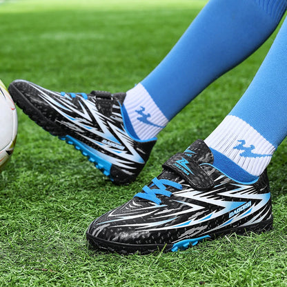 Nouvelles chaussures de Football enfants antidérapant société crampons chaussures de Football enfants salle terrain de Football bottes rapide professionnel Sneaker28-39