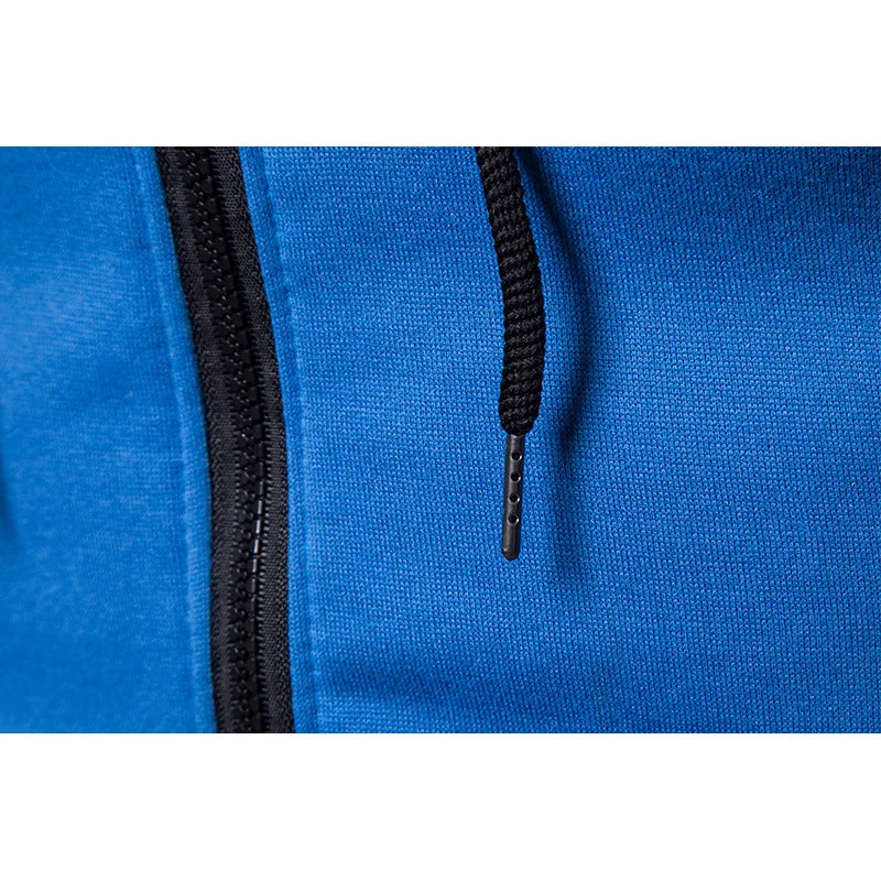 Men's Zip Up Hoodie Pocket Polka Pot Print Hooded Sweatshirt Sport Outdoor Casual Slim Fit Men Spring AutumnZipper Hoodie