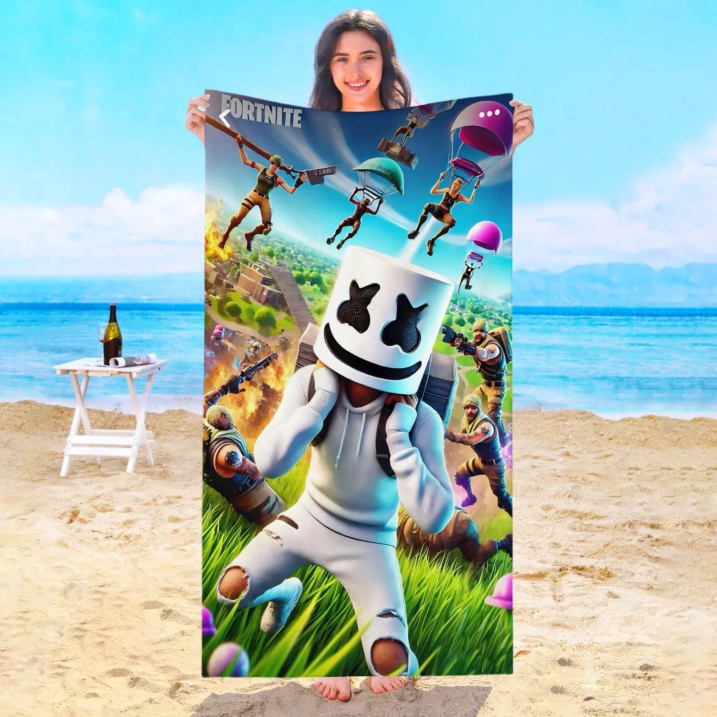 Game F-Fortnites Strandtuch Hotelhandtücher Badezimmer Sauna Spa Playa Reise Schwimmbad Für Zuhause Babybad Mikrofaser Fitnessstudio Dusche