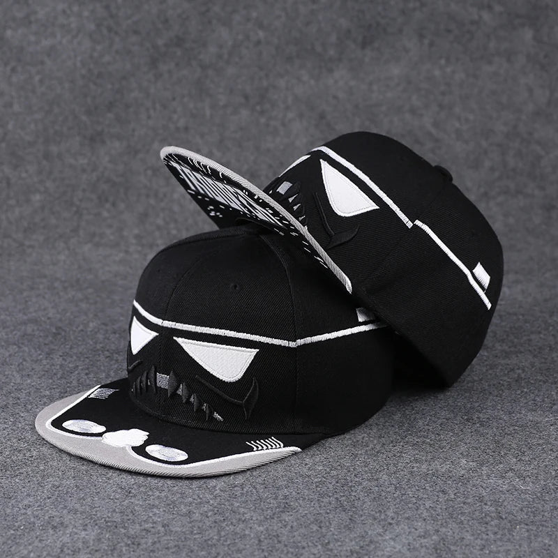 Herren-Baseballkappe mit Buchstabenstickerei, „Tide“, universell kombinierbar, flache Krempe; Damen-Sommer-Hip-Hop-Kappe, Outdoor-Sonnenkappe, verstellbare Schirmkappe