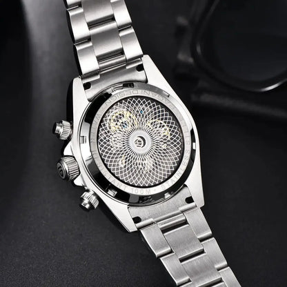 Relógio Mecânico Automático PAGANI DESIGN para Homem em Aço Inoxidável, Impermeável, Desportivo 10Bar, Luxo Casual para Homem