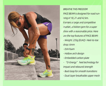 ONEMIX Marathon-Laufschuhe mit Carbonplatte, professionelle stabile Stütze, Stoßdämpfung, ultraleichte Rebound-Sneaker