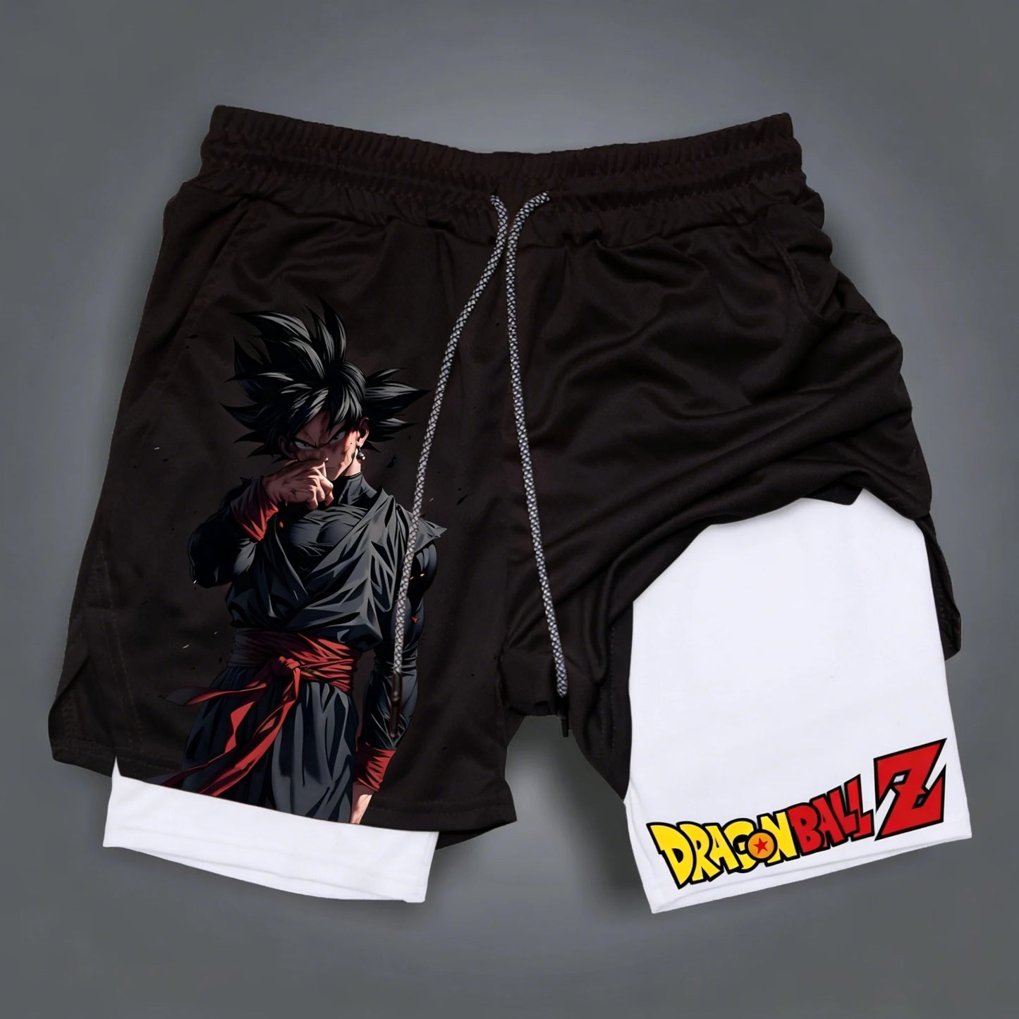 Dragon Ball Summer Son Goku Men's Bot Fitness 2026 Double-Layer Replica Two-Piece Loose-Fit Training Running Shorts Casual Pants
