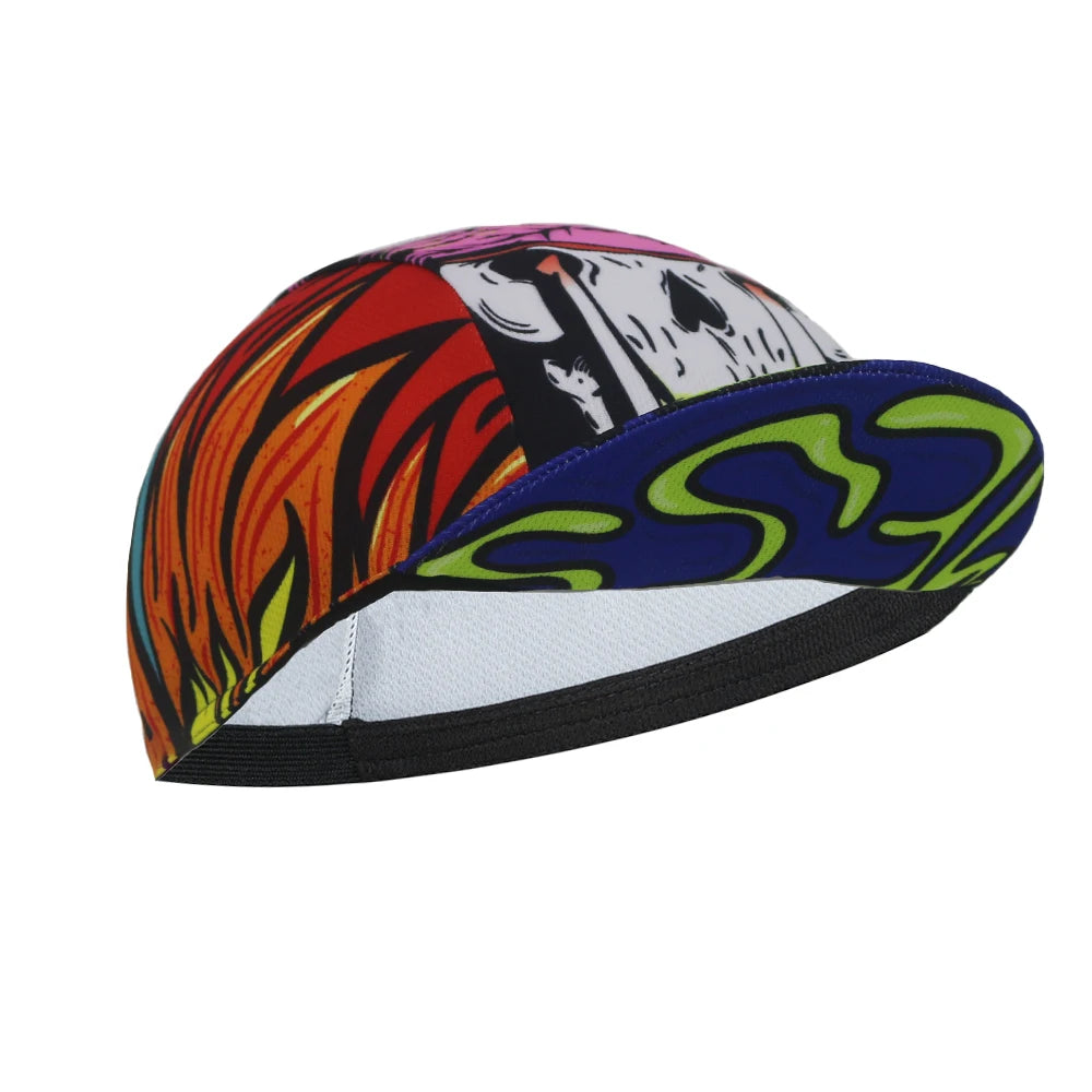 Skull Cycling Cap for Men Women Outdoor Sports Hat Summer Breathable Under Helmet Cycling Hat