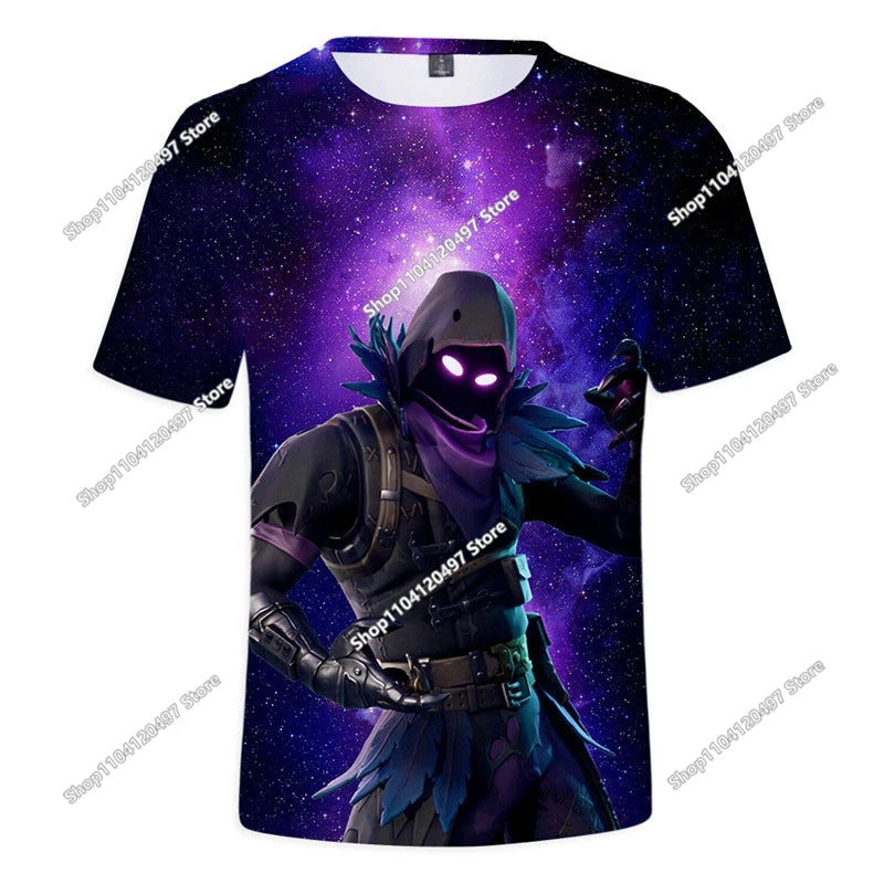 Fortnite-T-Shirt für Herren, Shoot Game Battle Hero, Victory Royale, Kleidung, Kinder-T-Shirts für Jungen und Mädchen von 2-14 Jahren