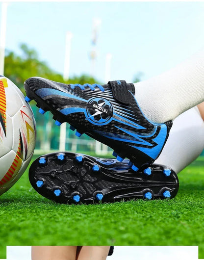 Chaussures de football originales à crampons pour cheville, nouvelles chaussures de football pour enfants, chaussures de futsal, baskets rapides pour intérieur, chaussures de sport pour terrain de société, chaussures de f