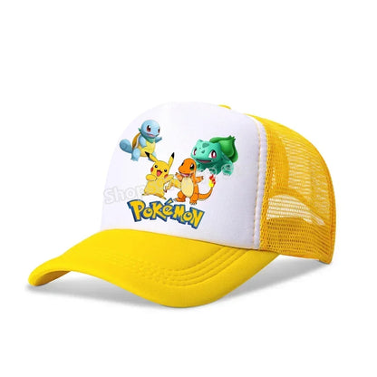 Pokemons Baseball Cap Pikachu Charizard Gengar cartoon Peaked Hat Kid Adult Summer Outdoor Sport Hat Boy Casual Fashion Cap Gift