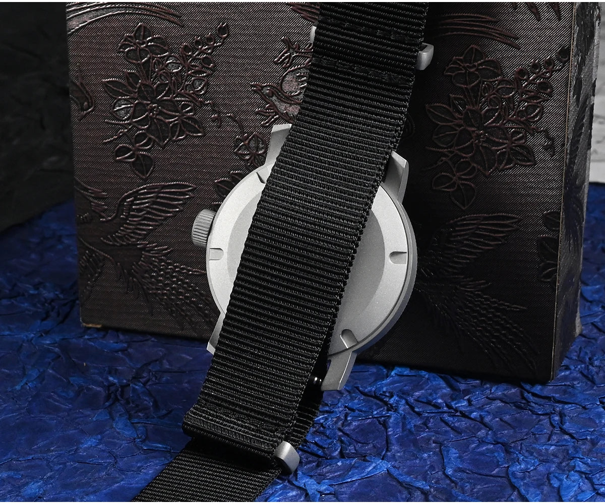 San Martin New 40mm Retro Pilot YN55 Automatic Mechanical Fashion Simple Style Men Wristwatch 100m Waterproof C3 Luminous SN0143