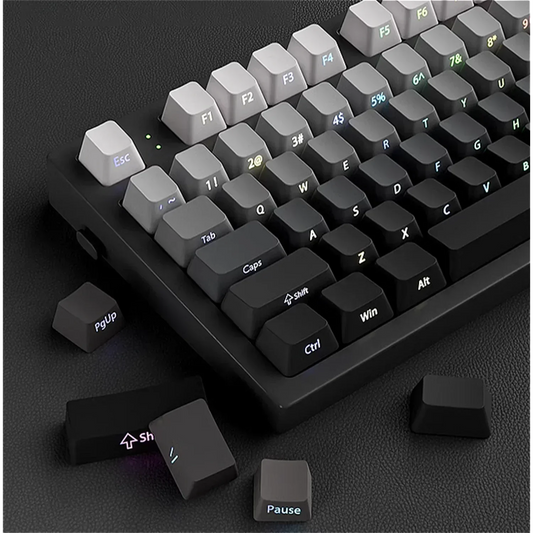 2025 Original Daylight Keycaps PBT Translucent, Side-engraved OEM 136 Keys, Customized To Fit 60/84/98/108 Mechanical Keyboards.